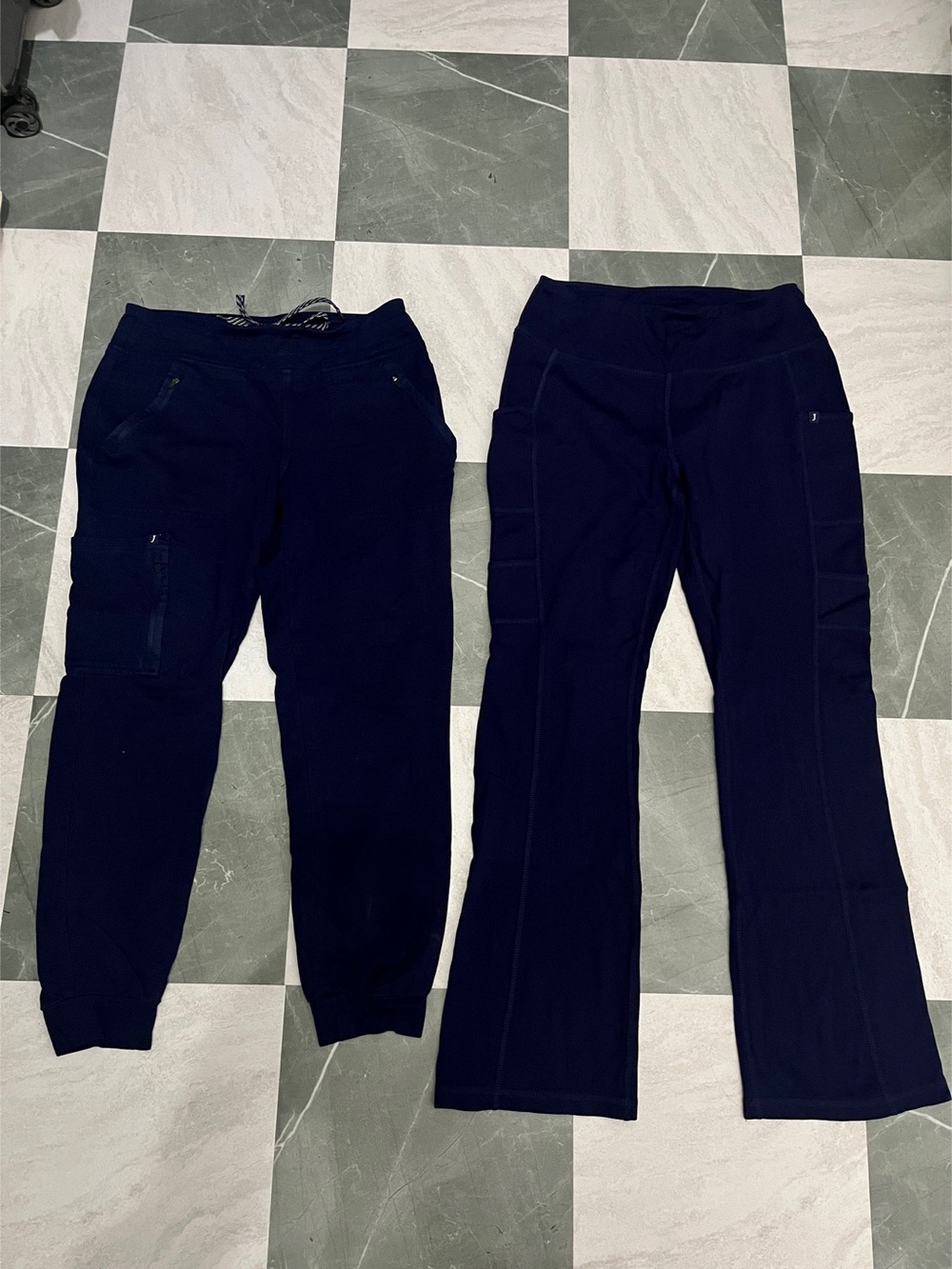 Jaanuu Straight Leg Pants in Blue Size Small Like New